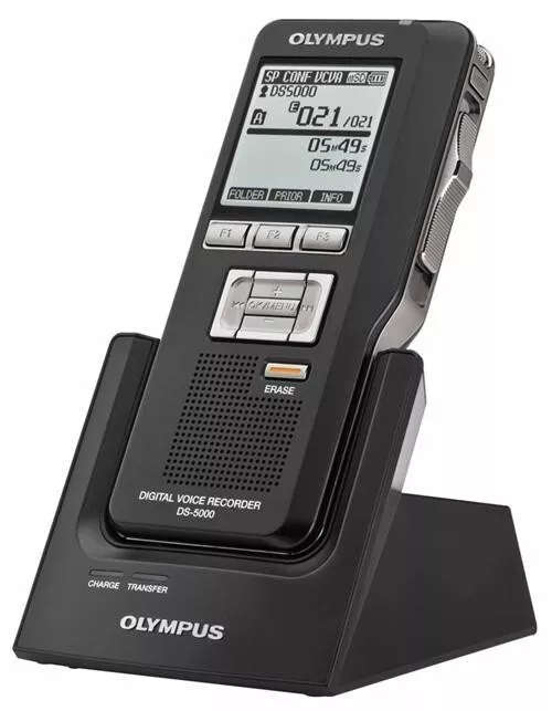 Olympus DS-5000 Digital Voice Recorder - Handheld Voice Dictation Recorder