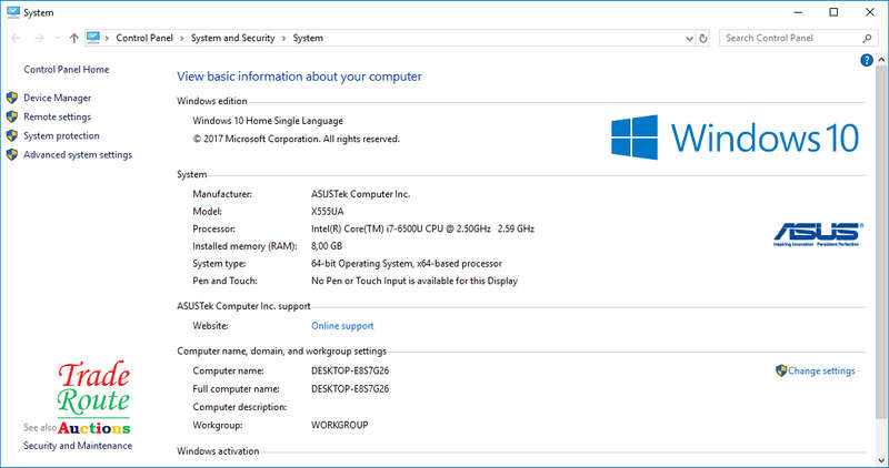 ASUS F555U LAPTOP | CORE i7 6500U 6th Gen @ 2.5GHz  | 8GB RAM | 1TB HDD - Faulty Battery Plz Read