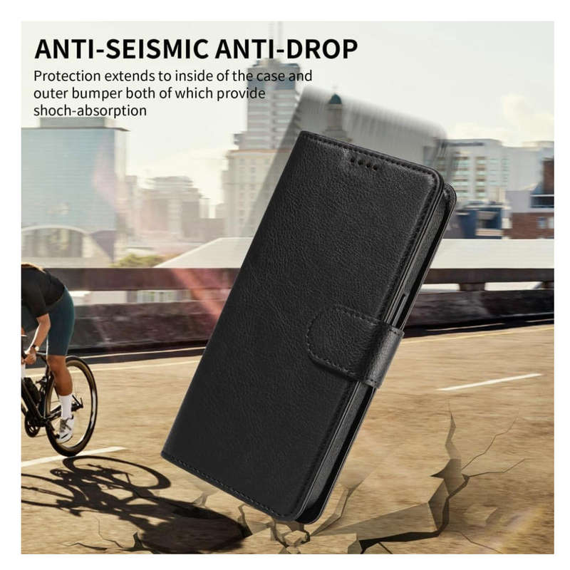 Case for iPhone 14 pro max Cover 6.7" PU Leather Case [RFID Blocking] Card Slots[Shockproof TPU] Kic