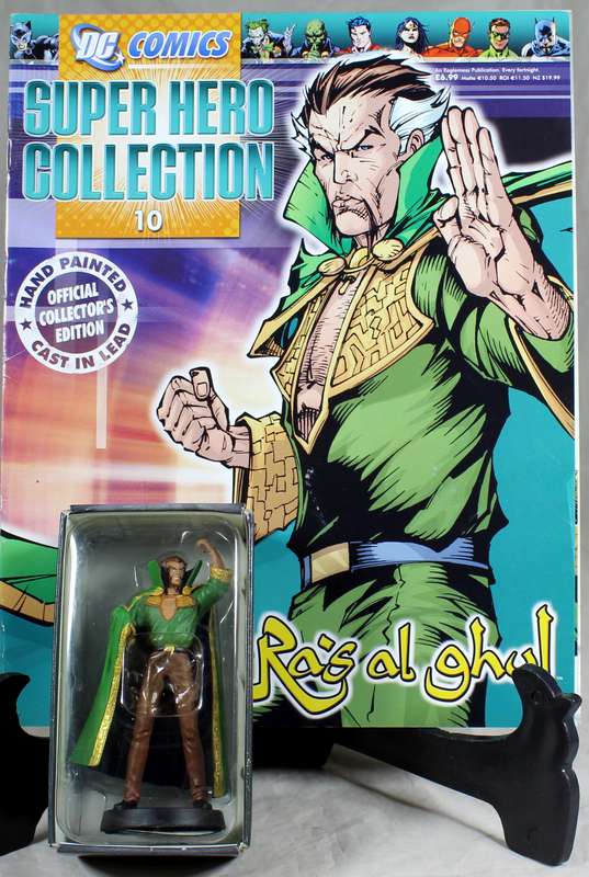 DC comics - lead, hand painted figurine with book - Ra's al Ghul #10