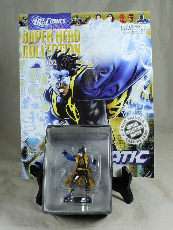 DC comics Super Hero - lead, hand painted figurine with book - Static #102