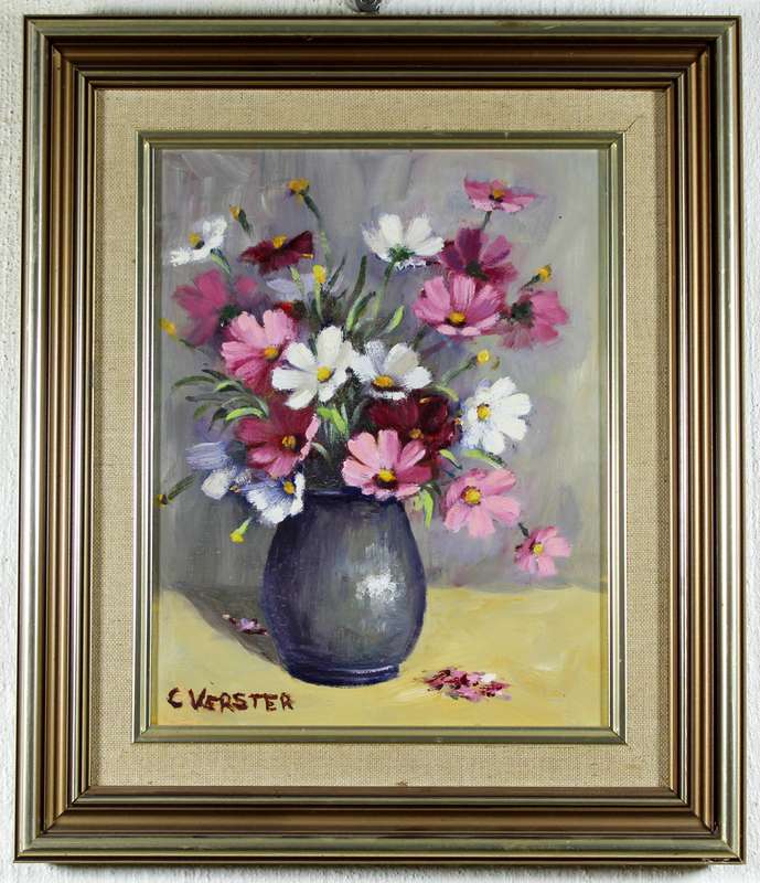 C Verster - Still life flowers