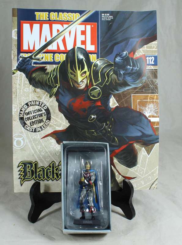 Marvel Classic - lead, hand painted figurine and book - Black Knight #112