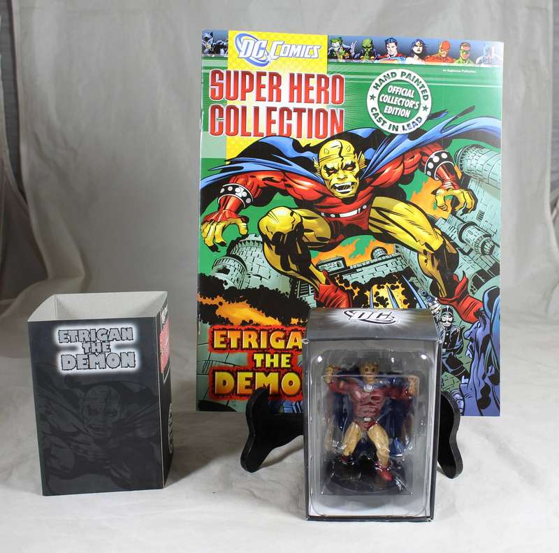 DC comics Super Hero special - lead, hand painted figurine and book - Etrigan the demon