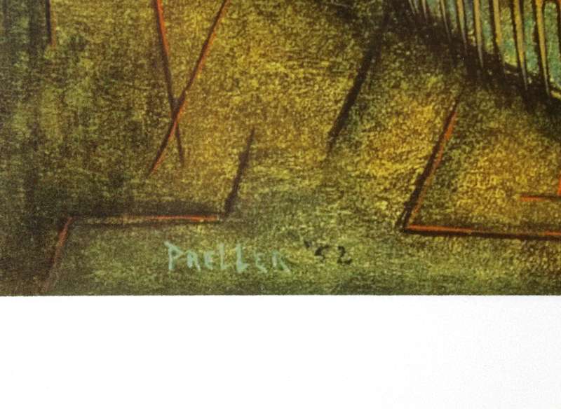 Alexis Preller - Abstract fish print