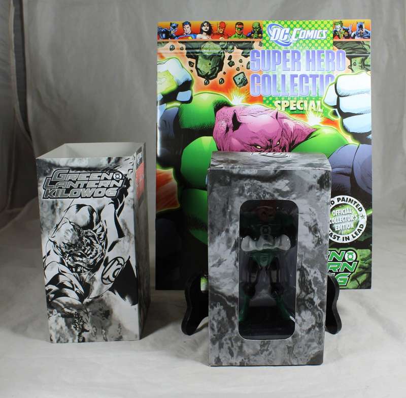 DC comics Super Hero special - lead, hand painted figurine and book - Kilowog