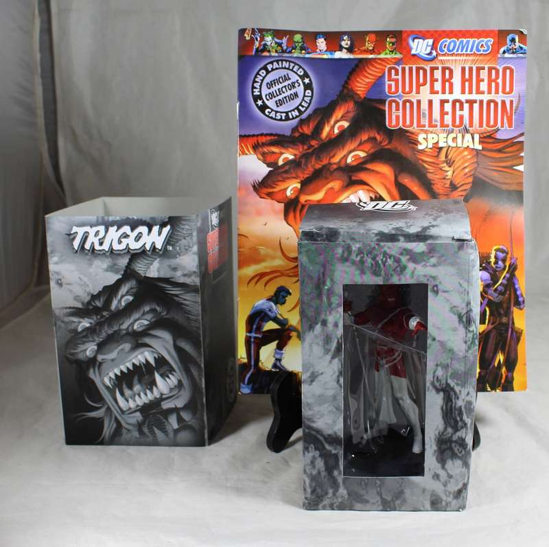 DC comics Super Hero special - lead, hand painted figurine and book - Trigon