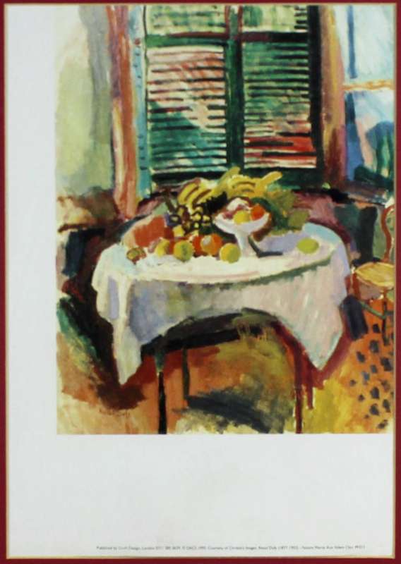 Raoul Dufy - Interior scene print