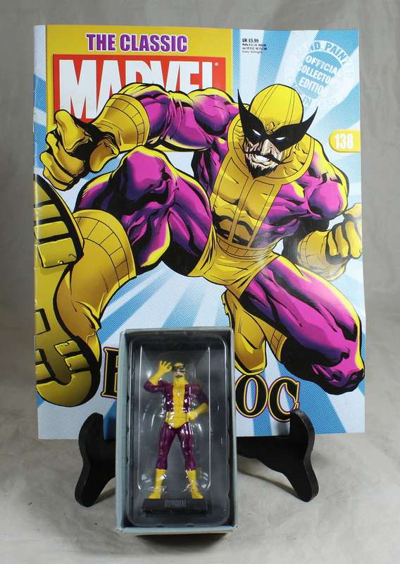 Marvel Classic - lead, hand painted figurine and book - Batroc the Leaper #138