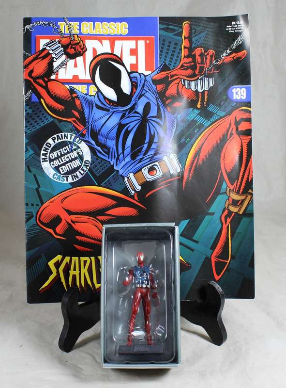 Marvel Classic - lead, hand painted figurine and book - Scarlet Spider #139