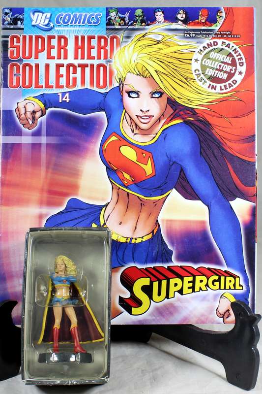 DC comics - lead, hand painted figurine with book - Supergirl (Kara Zor-El) #14
