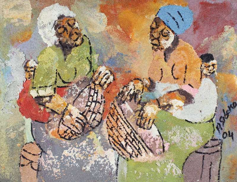 Peter Sibeko - Woman with babies