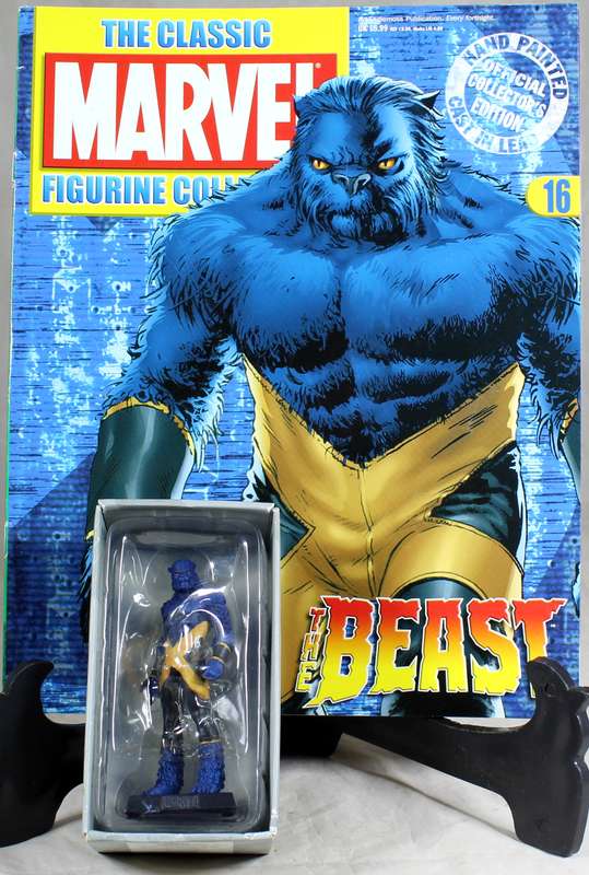Marvel comics - lead, hand painted figurine with book - The Beast #16