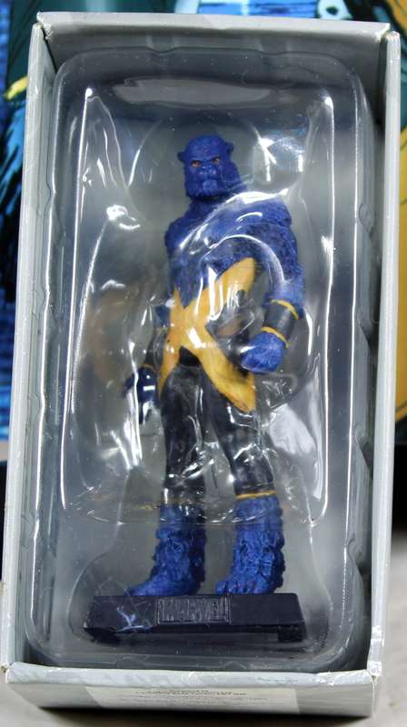 Marvel comics - lead, hand painted figurine with book - The Beast #16