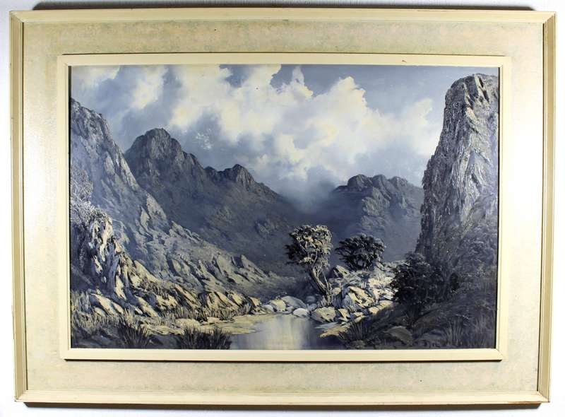 D Bianchina - Grey mountain scene