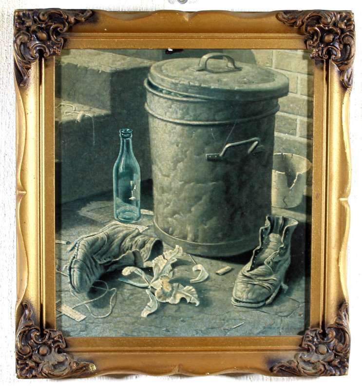 Vladimir Tretchikoff - Dustbin with broken shoes