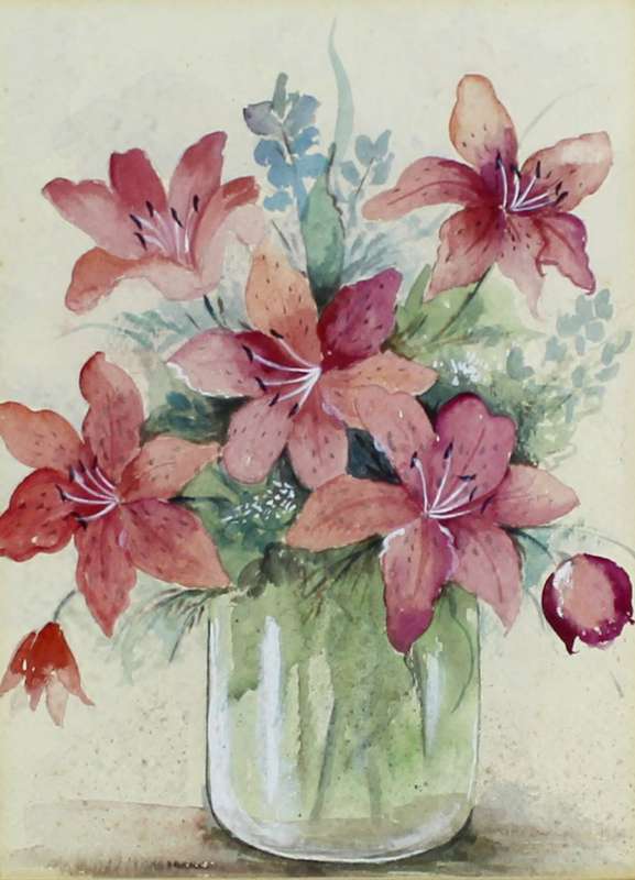 Still life flower arrangement