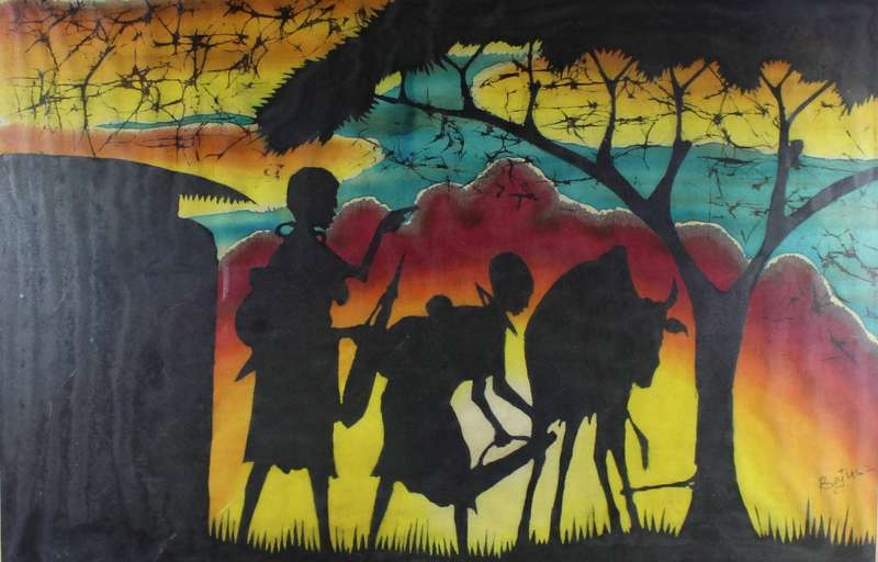 Baytus - Batik village scene