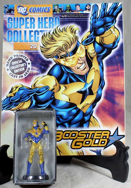 DC comics - lead, hand painted figurine with book - Booster Gold #20