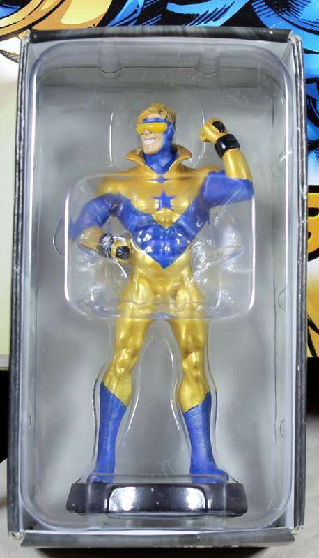 DC comics - lead, hand painted figurine with book - Booster Gold #20