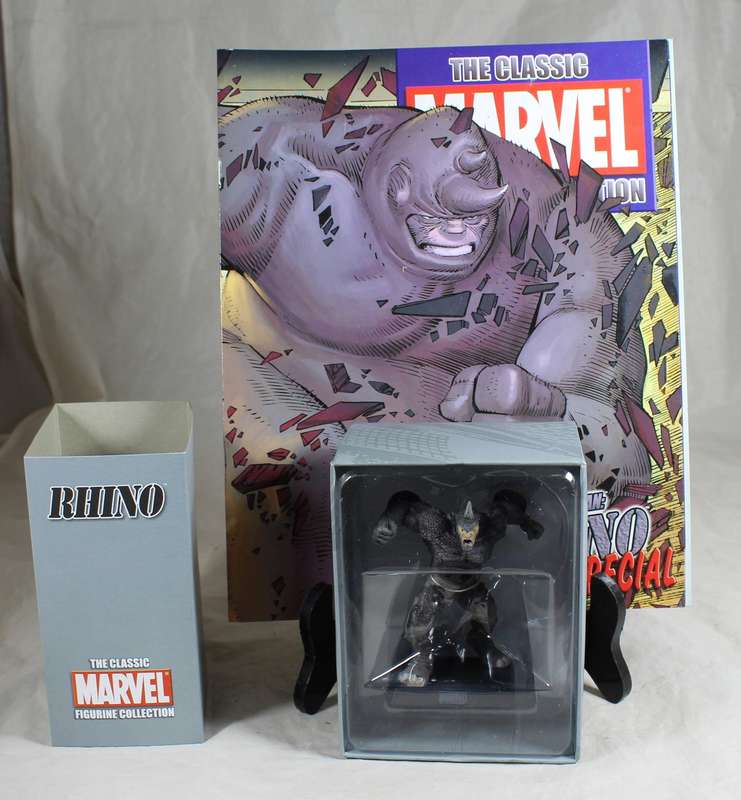 Marvel Classic special edition - lead, hand painted figurine and book - Rhino #206
