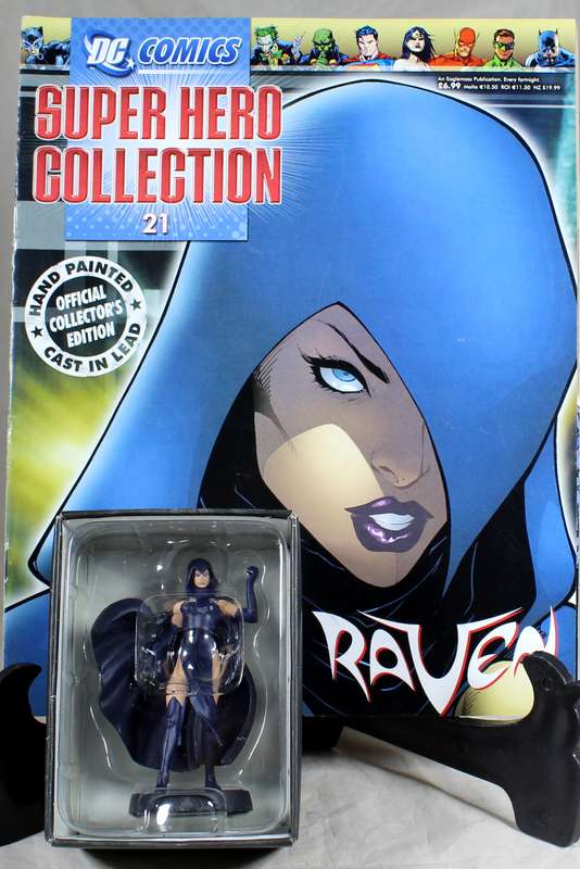 DC comics - lead, hand painted figurine with book - Raven #21