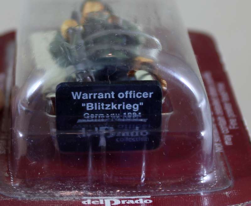 del Prado lead soldier - Warrant officer ''Blitzkrieg'' Germany 1934