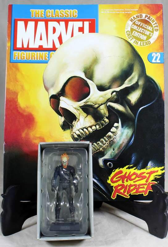 Marvel comics - lead, hand painted figurine with book - Ghost Rider #22