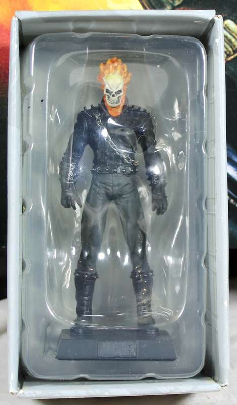 Marvel comics - lead, hand painted figurine with book - Ghost Rider #22