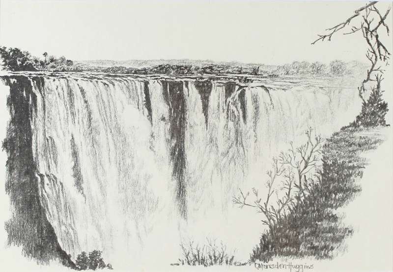 C Morisdon Huggins- Victoria falls print