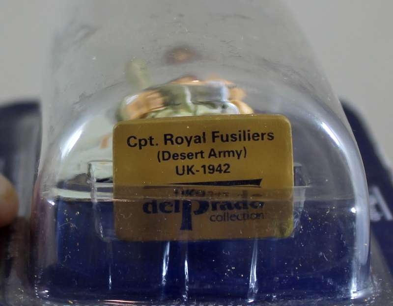 del Prado lead soldier - Cpt. Royal Fusiliers (desert army) UK 1942