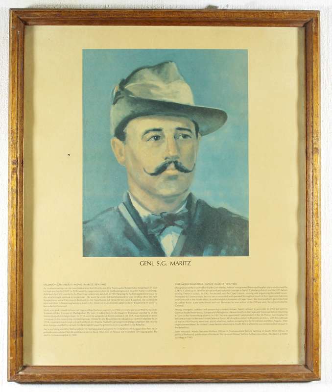 Anglo Boer War - General SGC Maritz