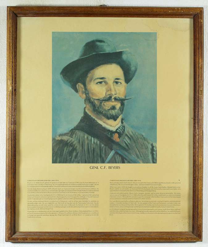 Anglo Boer War - General CF Beyers