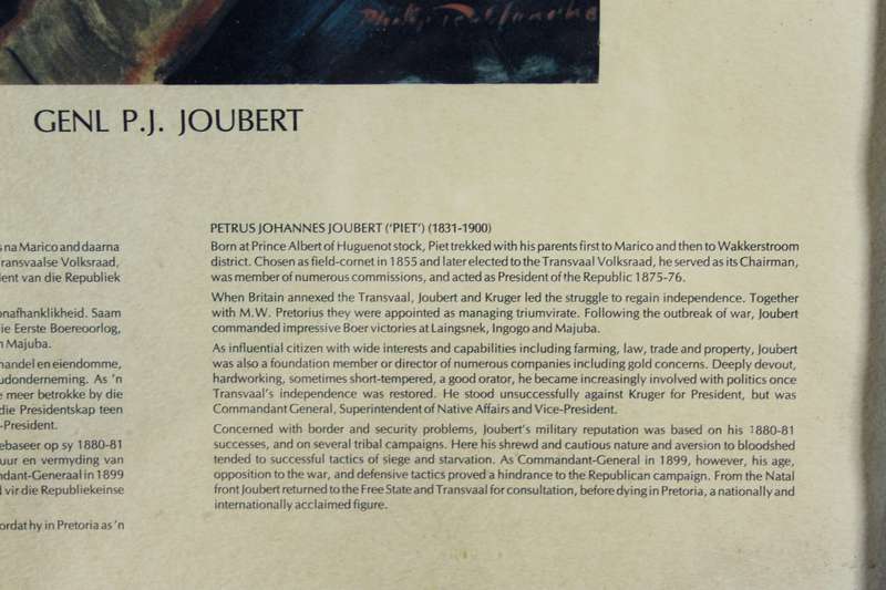 Anglo Boer War - General PJ Joubert