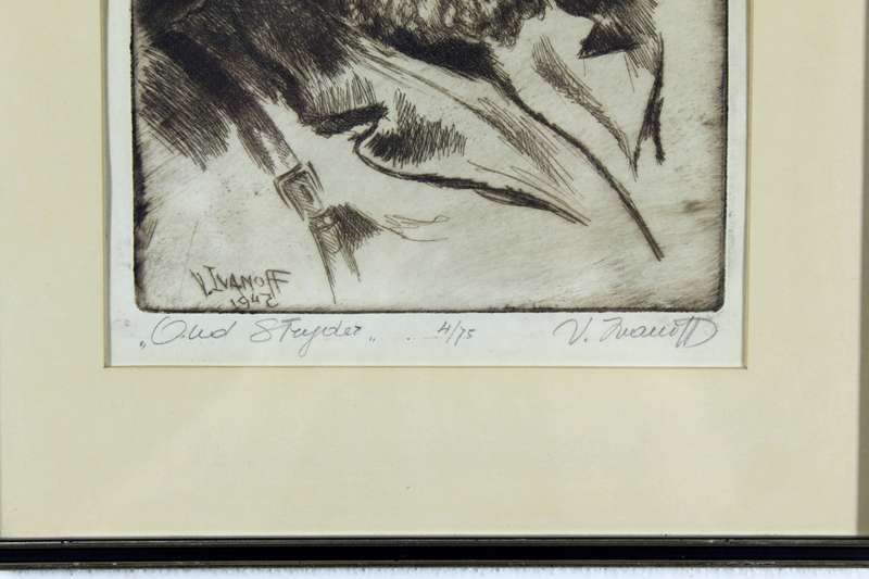Victor Ivanoff - Ou stryder etching