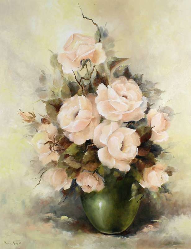 Frances Greybe - Still life pink Poppy's