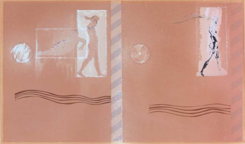 Lionel Abrahams - Abstract limited edition lithograph!