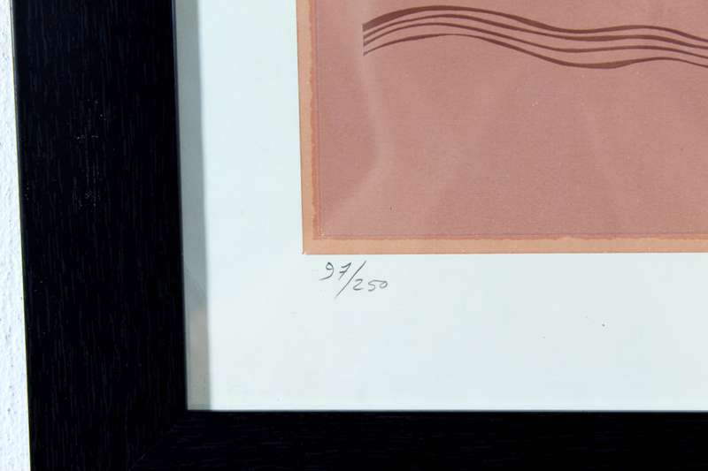 Lionel Abrahams - Abstract limited edition lithograph!