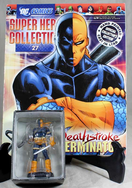 DC comics - lead, hand painted figurine with book - Deathstroke #27