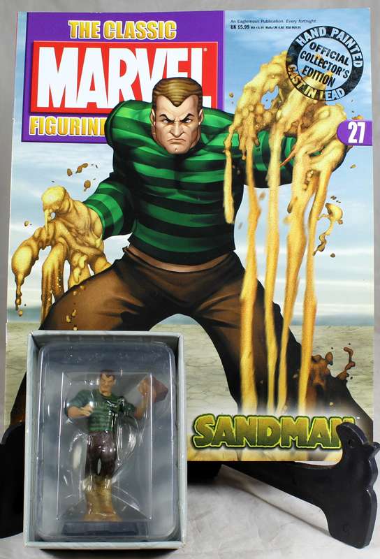 Marvel comics - lead, hand painted figurine with book - Sandman #27