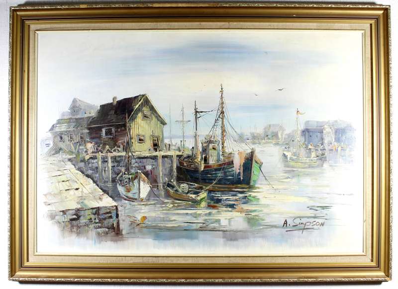 A Simpson - Harbor scene