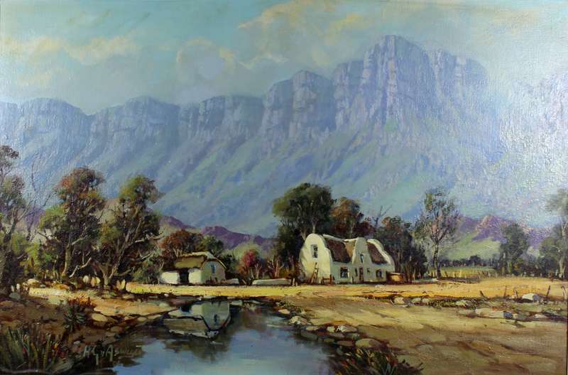 HG van Aswegen - Cape Dutch homestead