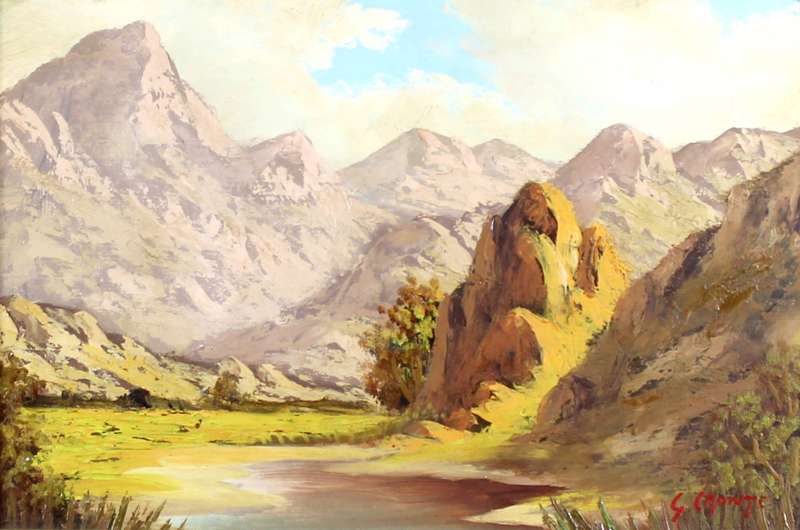 G Cronje - Mountain scene