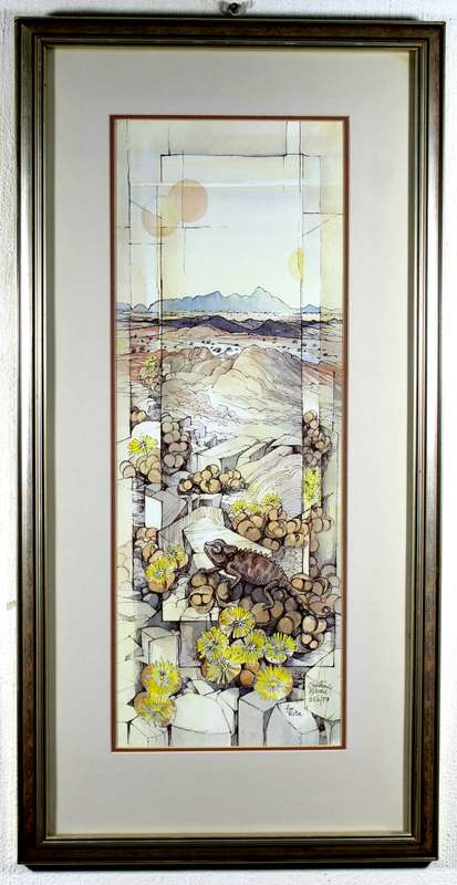 Christine Marais - Chameleon in the desert