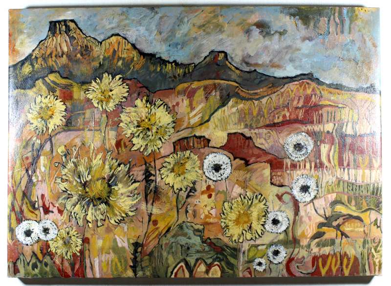 Lyn Hoyle - Dandelions on Drakensberg