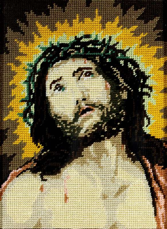 Christ suffering - small tapestry