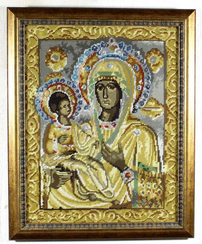 Virgin Mary and child tapestry
