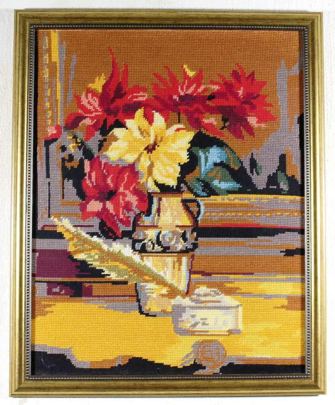 Still life flower arrangement tapestry