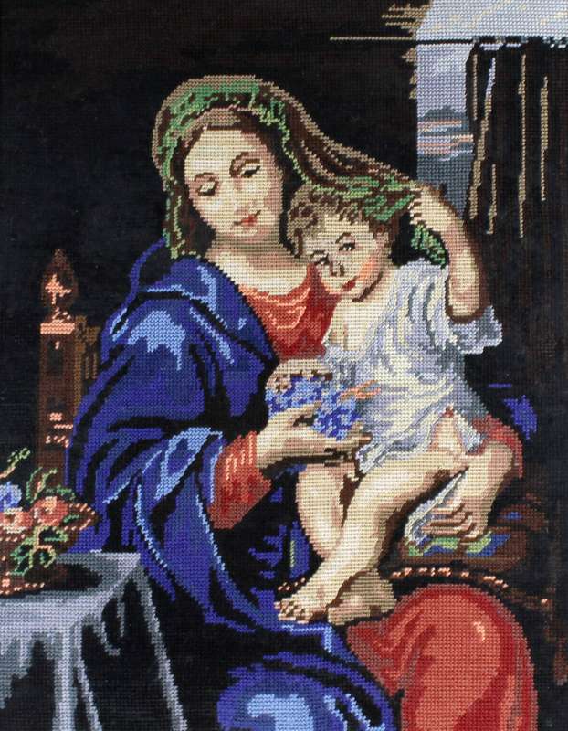Madonna and child tapestry