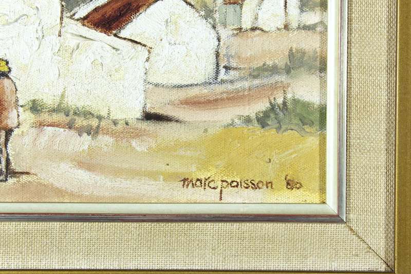 Marc Poisson - Figures at a Cape Dutch house